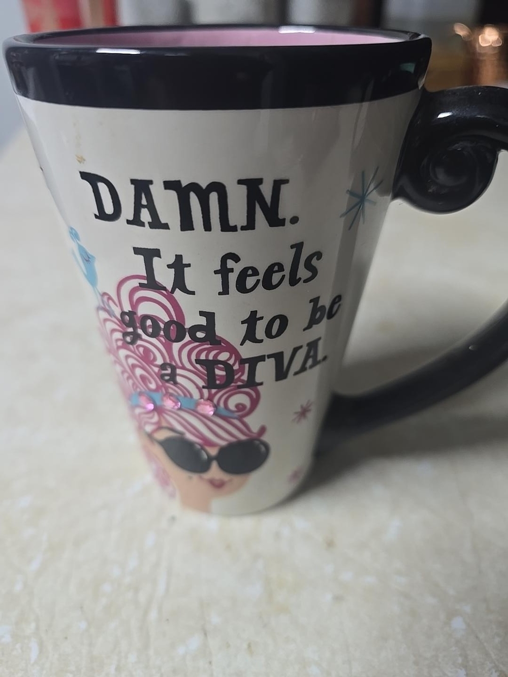 Mug bottom with Disney label